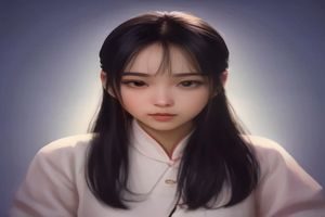 蜜桃视频CTO林晓薇，站在服务器机房前介绍技术架构，专业技术感强，背景为蓝色LED灯光的数据中心